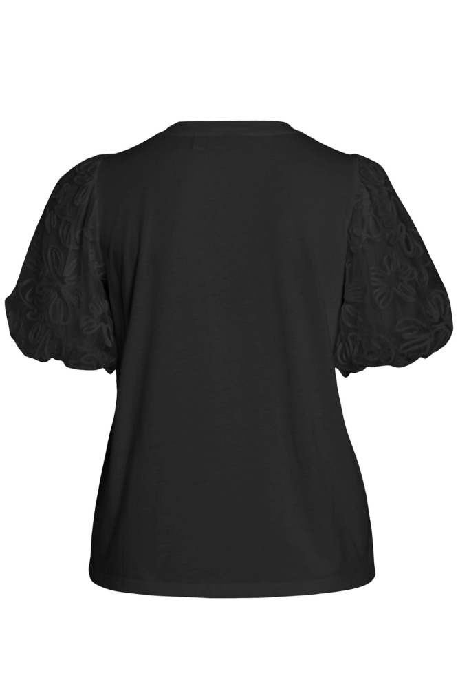 VISIMONIA O-NECK S/S TOP 14107505 BLACK BEAUTY
